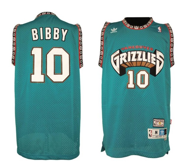  NBA Memphis Grizzlies 10 Mike Bibby Hardwood Classics Retro Swingman Jersey